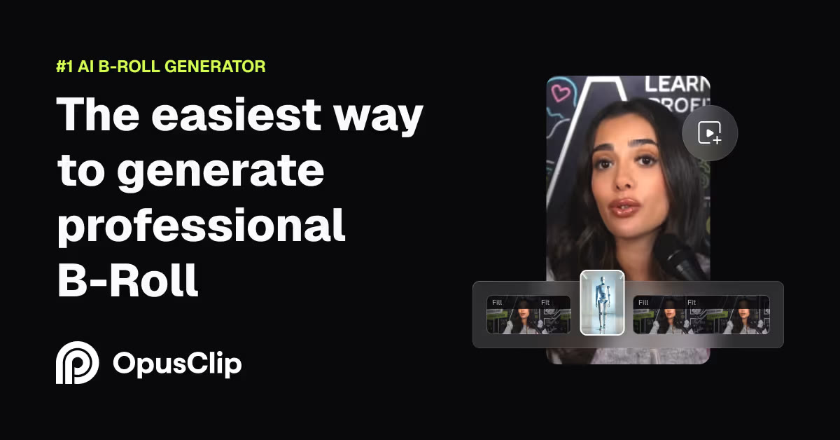 OpusClip — AI B-Roll generator