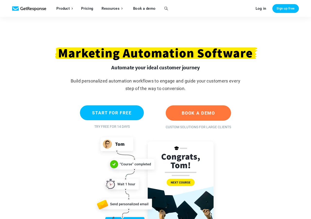 GetResponse marketing automation builder