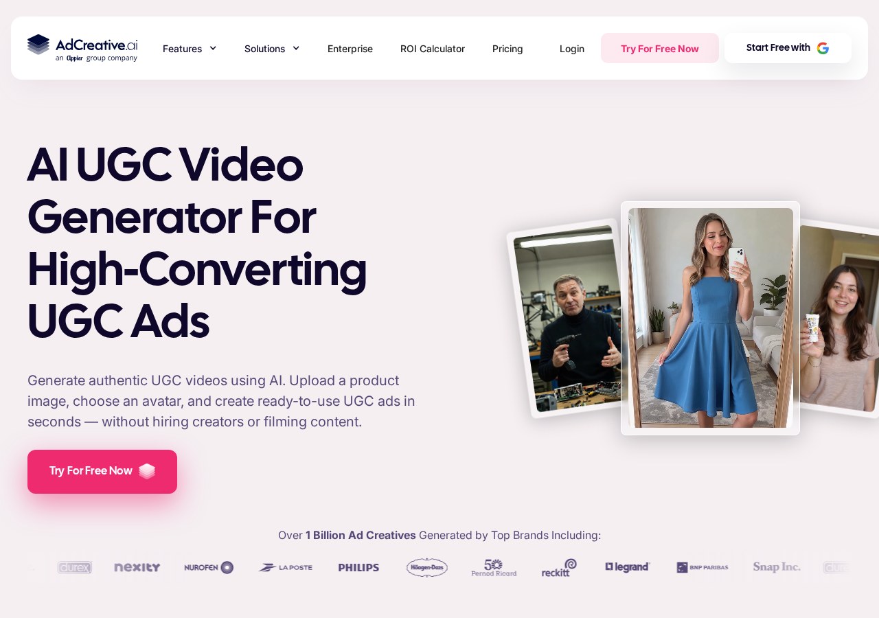 AdCreative.ai UGC video generator