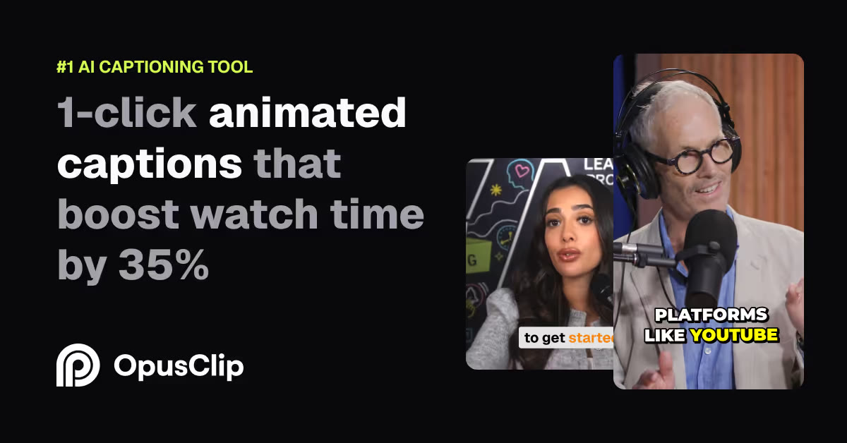 OpusClip — Animated captions