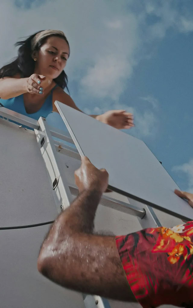 Starlink antenna installation shown in official customer stories