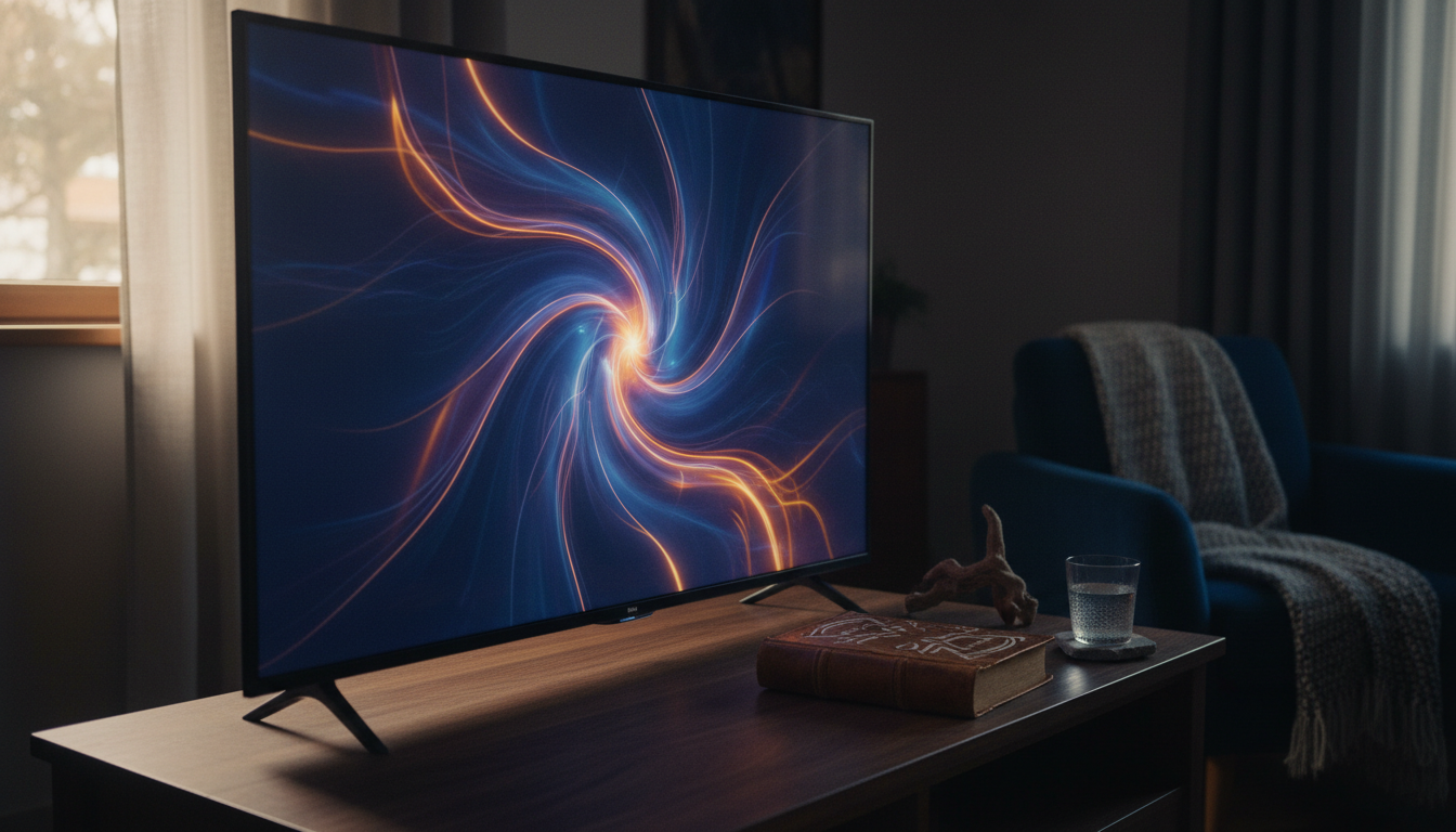 An Amazon Ember TV displayed in a modern living room.