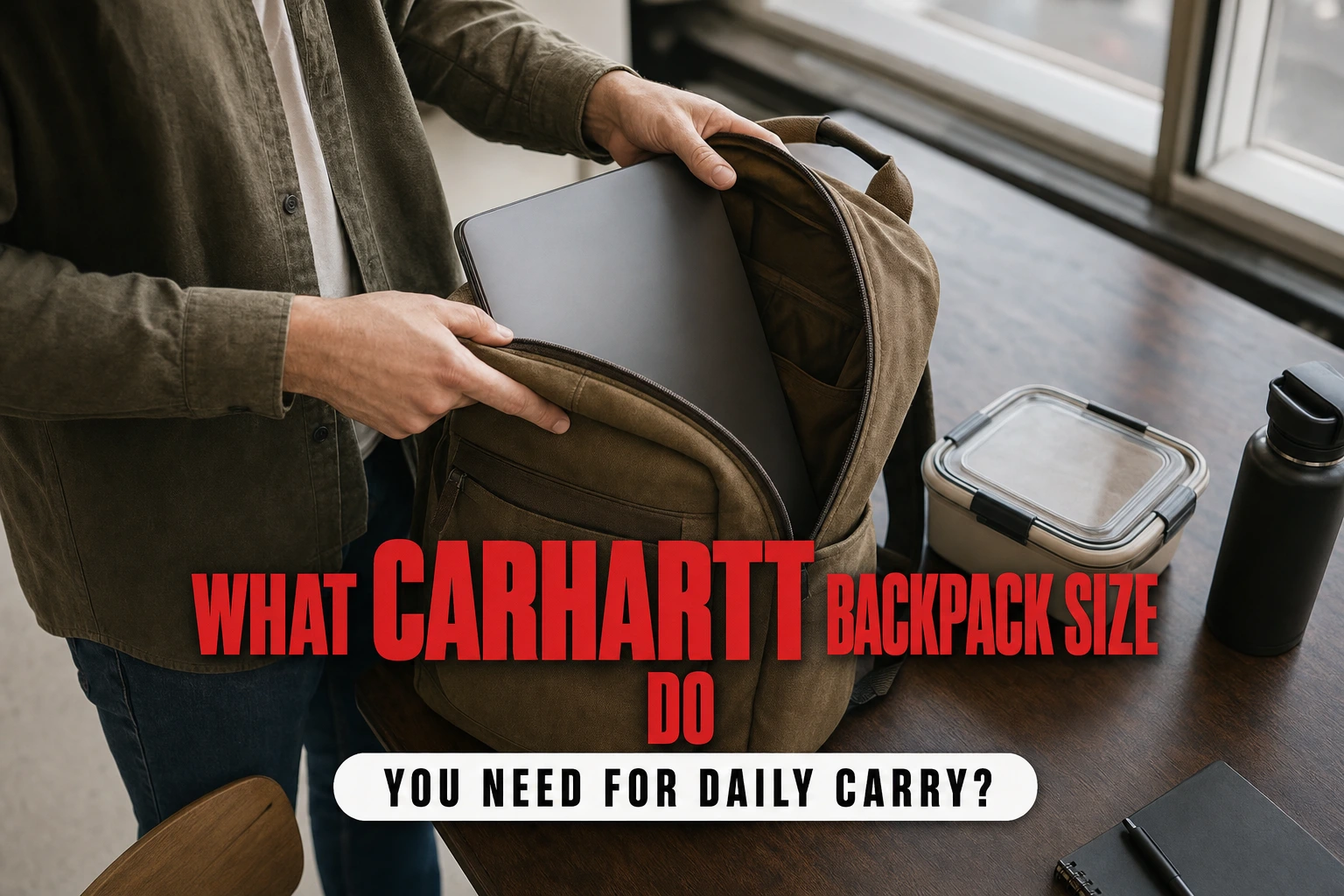 What Carhartt Backpack Size Do You Need for Daily Carry?