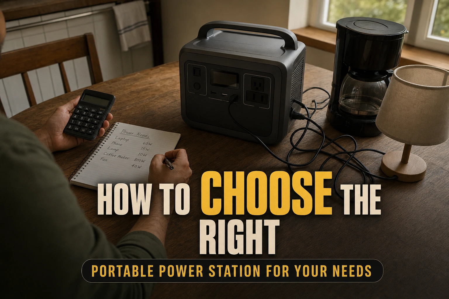 How to Choose the Right Portable Power Station for Your Needs