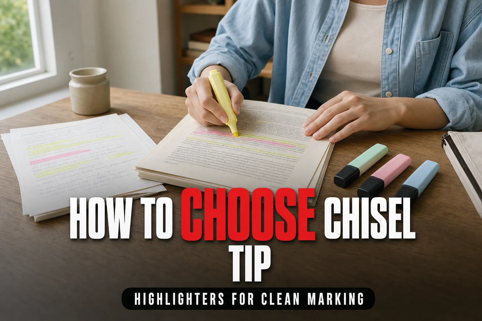 How to Choose Chisel Tip Highlighters for Clean Marking