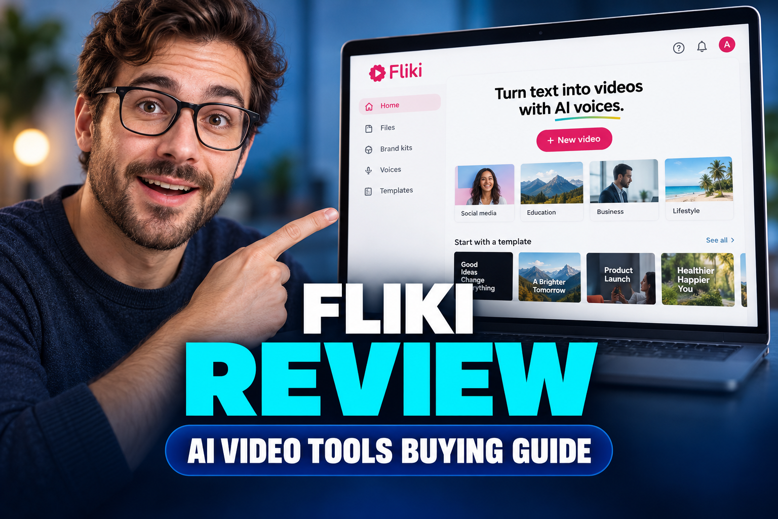 Fliki Review — Scene editor and video preview