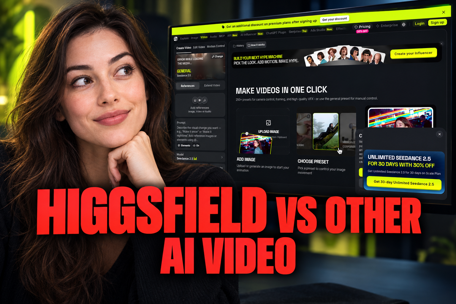 Higgsfield vs Other AI Video Generators