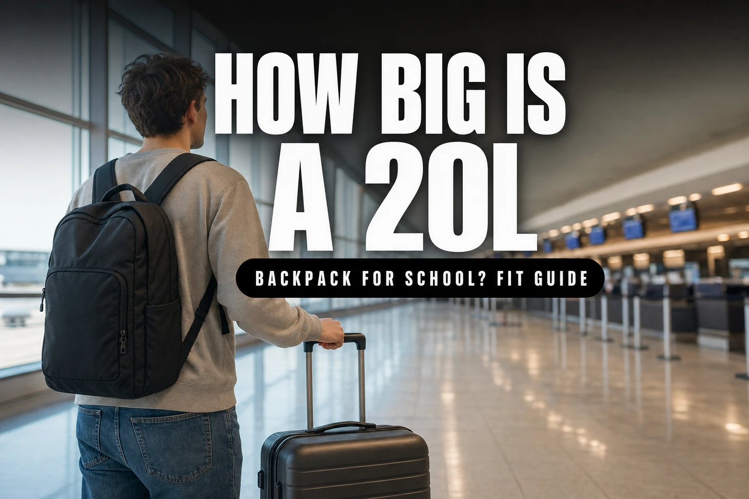 How Big Is a 20L Backpack for School? Fit Guide