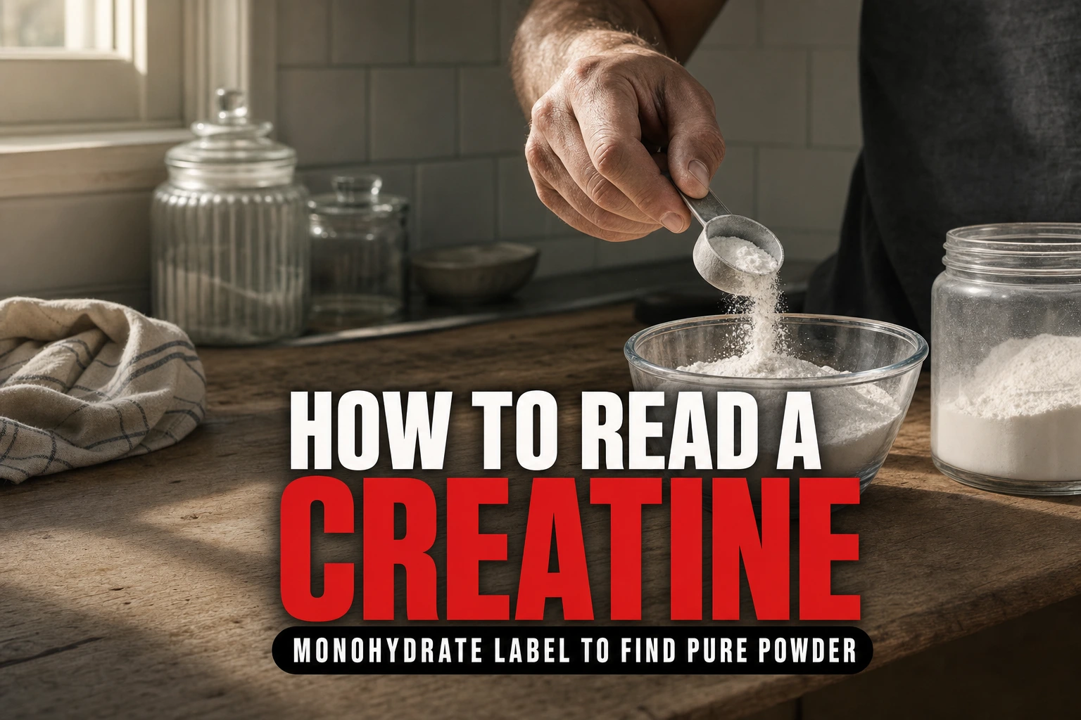 How to Read a Creatine Monohydrate Label to Find Pure Powder