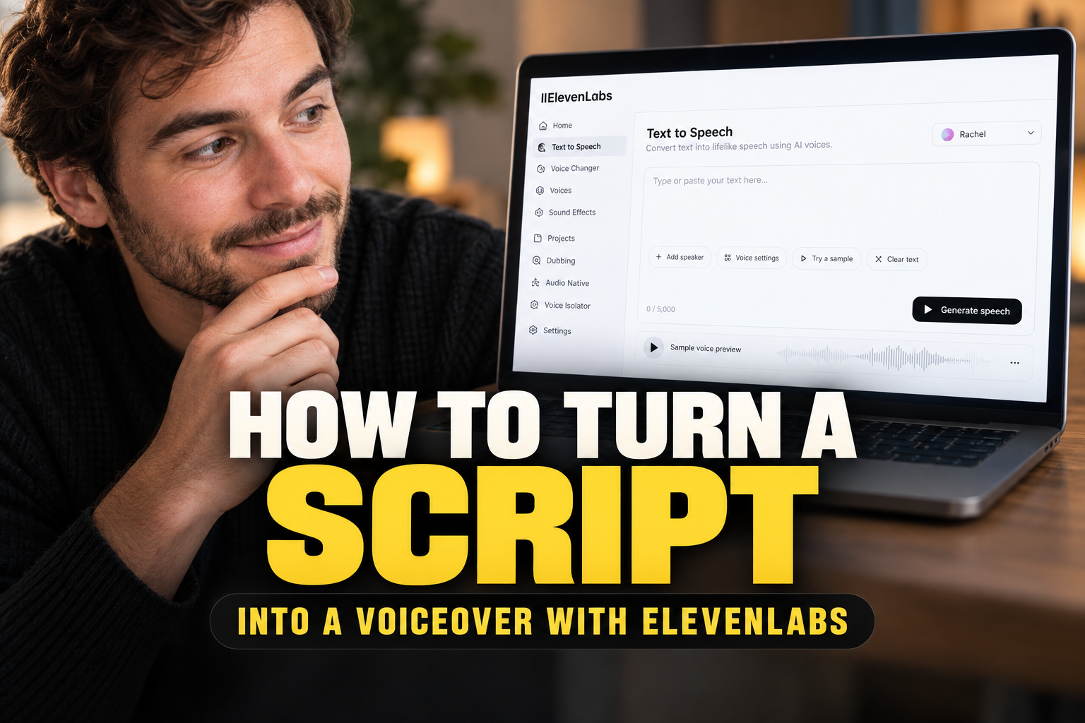 How to Turn a Script into a Voiceover with ElevenLabs