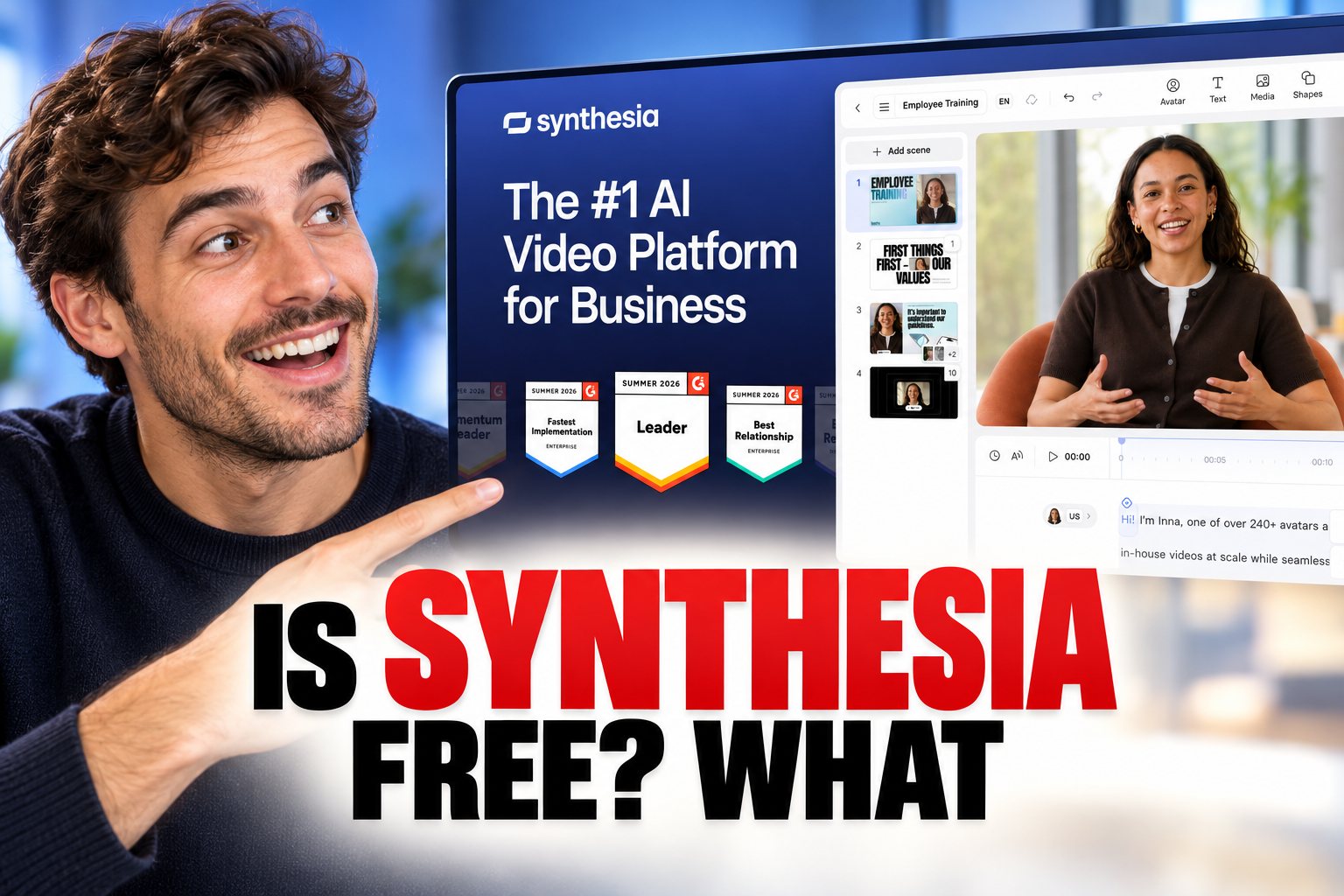 Is Synthesia Free? What the Free Plan Really Includes