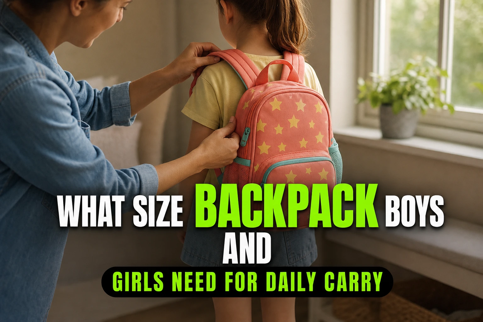 What Size Backpack Boys and Girls Need for Daily Carry