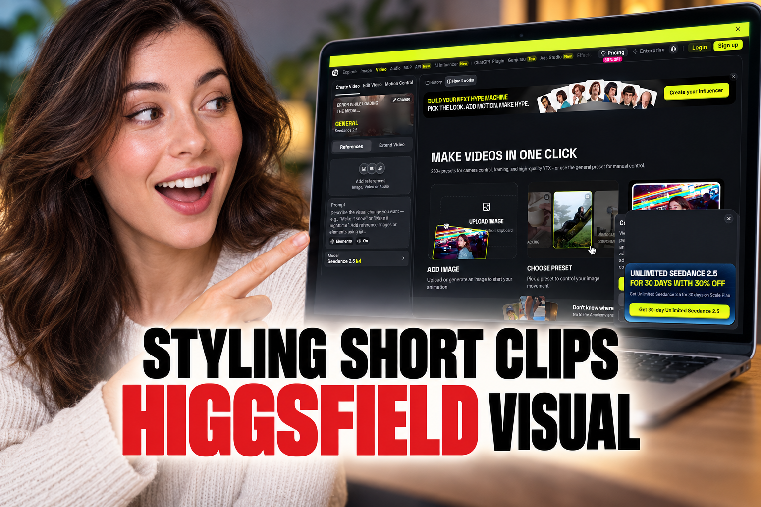 Styling Short Clips with Higgsfield Visual Effects Presets