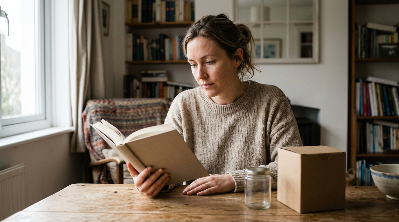 A premium, richly composed still life evoking what to expect from this is me memoirs and songs, with realistic natural materials, water or texture detail and cinematic side light.