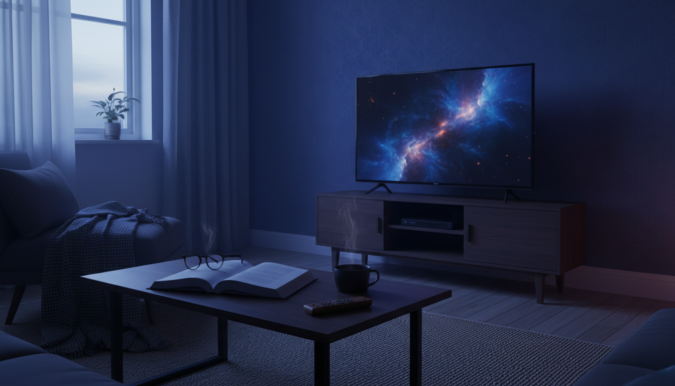 A premium, richly composed still life evoking what to know before buying an amazon ember tv, with realistic natural materials, water or texture detail and cinematic side light.