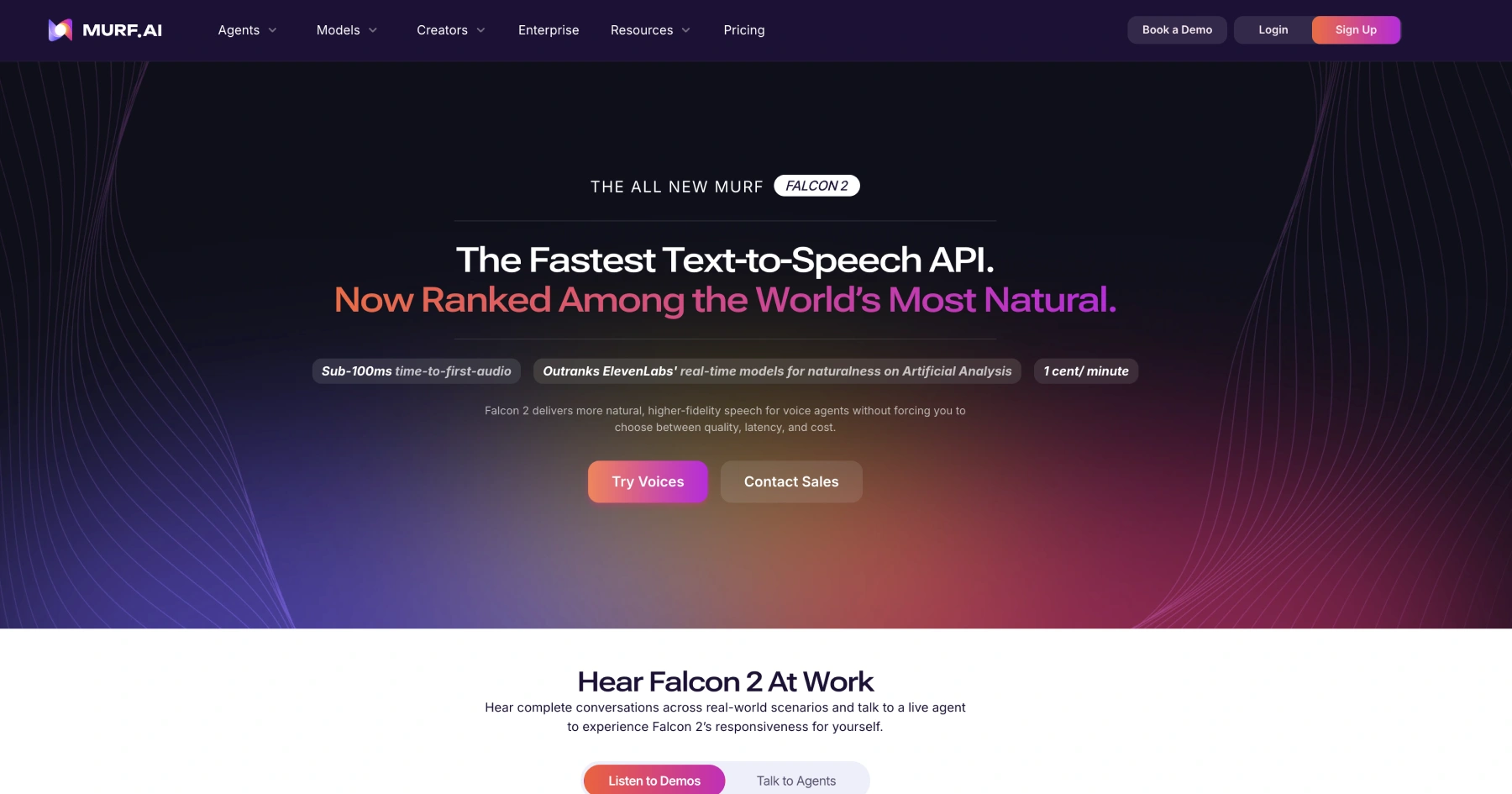 Murf — The fastest, most natural TTS API for real-time voice agents