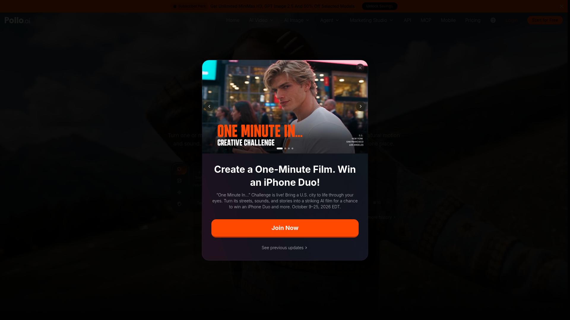 Pollo AI — image-to-video tool page